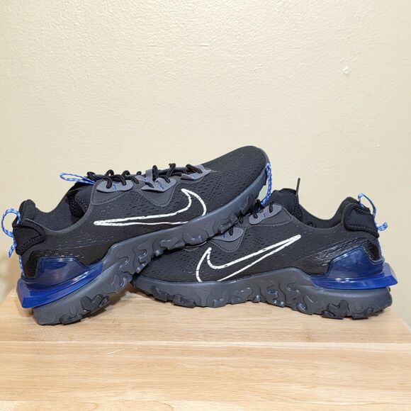 Nike React Vision Black Game Royal Blue Running Shoes DV6491-001 Men\'s Size 12.5 main image 5